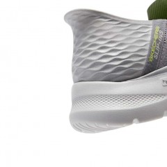 Skechers斯凯奇男士网面一脚蹬健步鞋轻质厚底舒适缓震运动休闲鞋