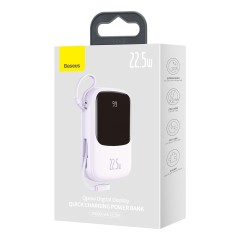 倍思baseusQ电带线数显快充移动电源20000mAh快充小巧便携充电宝Type-C支持华为小米22.5W兼容苹果20W