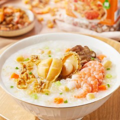 美拾派(MEYSYPAL) 鲍鱼干贝虾仁粥1.4kg(粥料1355g+鱼味调味汁15g*3） Member's Mark  山姆