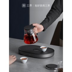 三界茶具简2代茶炉茶壶电陶炉家用玻璃壶电热煮茶炉茶台泡茶专用