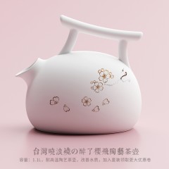 茶大师有田烧电陶茶炉银壶陶瓷日式电陶炉煮茶器围炉煮茶泡茶静音