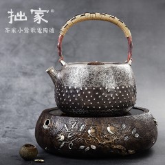 茶大师 小莺歌电陶茶炉煮茶器日本南部铸铁壶老铁茶壶铜壶电陶炉