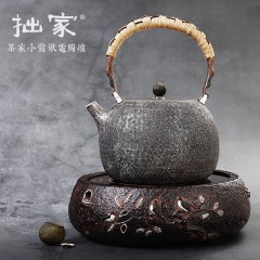 茶大师 小莺歌电陶茶炉煮茶器日本南部铸铁壶老铁茶壶铜壶电陶炉