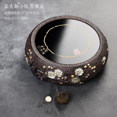 茶大师 小莺歌电陶茶炉煮茶器日本南部铸铁壶老铁茶壶铜壶电陶炉