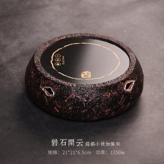 茶大师沧海烂石电陶茶炉煮茶器电茶炉日本铸铁壶玻璃壶铜壶电陶炉